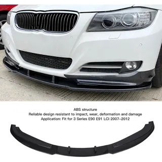 5-teiliges Frontstoßstangen-Lippen-Kinn-Spoiler-Splitter, sportliches Body-Kit, passend für 3er E90 E91 LCI 2007 bis 2012, Kohlefaser-Stil