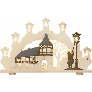 SAICO Original LED Schwibbogen »XXL-3D-Lichterbogen, Altstadtromantik« LED-Beleuchtung, warmweiß, BxHxT: 112x71x10 cm