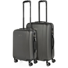 ITACA - Gepäck-Sets, Reisekoffer, Reisekoffer Set, Kofferset, Hartschalenkoffer, Trolley-Set, Luggage - Große Auswahl an Koffer & Trolleys für jede Reise! 71115, Antrazit