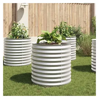 vidaXL Garten-Hochbeet 80 x 80 x 81 cm Silber