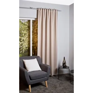 HOMEbasics Verdunkelungsvorhang Multifunktionsband 140 x 145 cm Beige 1 Stk.