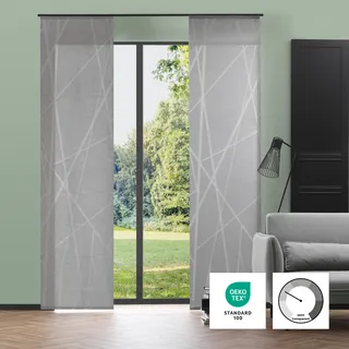 Neutex for you! BEAM Schiebegardine Paneelwagen 60 x 245 cm Grau 1 Stk.