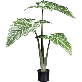 Creativ green Künstliche Zimmerpflanze Colocasia White Lava Grünpflanze, Creativ green, Höhe 130 cm, mit außergewöhnlichem Blattwerk grün 130 cm