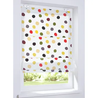 Kutti Raffrollo HEINE HOME Gr. 2, bunt (weiß, bunt), B:60cm H:120cm, Raffrollos,