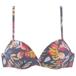 VIVANCE Push-Up-Bikini-Top Damen grau-bedruckt Gr.34 Cup C