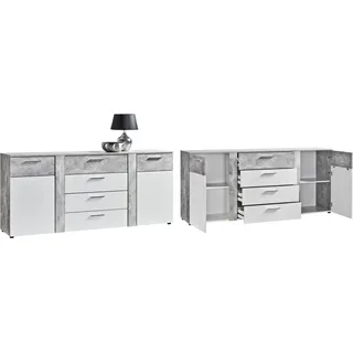 Procontour Trenti 180 x 81 x 40 cm grau / weiß
