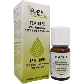 Gisa Wellness - TEA TREE - Konventionelles Ätherisches Öl - 100% Rein und Natürlich - [10ml] - Ideal für Aromatherapie und Körperpflege - Raumduft - Hergestellt in Italien