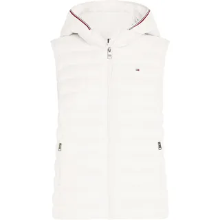 Tommy Hilfiger Curve Steppweste »CRV LW PADDED GLOBAL STRIPE VEST«, Große Größen, weiß