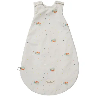 Sterntaler Babyschlafsack 62/68cm Fuchs Filou - Leichter Schlafsack 1,5 TOG - Unisex Übergangsschlafsack - Hydrocool-Futter - 2-Wege-Reißverschluss, Druckknöpfe & Kabelöffnung, lichtgrau