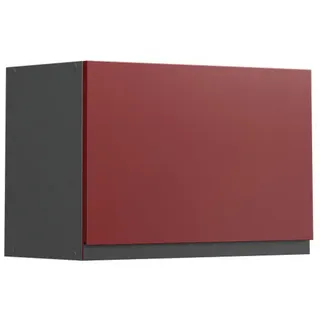 Vicco Hängeschrank R-Line Rot 60 cm J-Shape, flach , Rot, Anthrazit , Holzwerkstoff , 1 Fächer , Rechteckig , 60x40x31 cm , Küchen, Küchenmöbel, Küchenschränke, Küchenoberschränke