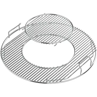 GFTIME Grillrost 8835 für Weber 57cm Klappbar Rund Holzkohlegrills Gourmet BBQ System, Weber One Touch, Bar-B-Kettle und Master Touch Zubehör, Kugelgrill Grillrosteinsatz