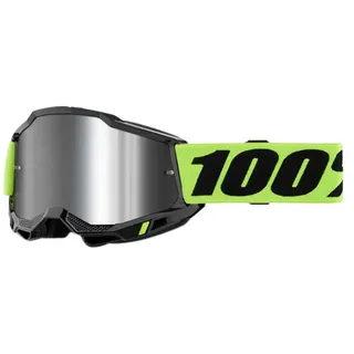 100percent Accuri 2 Brille - Neon Yellow - Mirror Silver Lens/CAT3