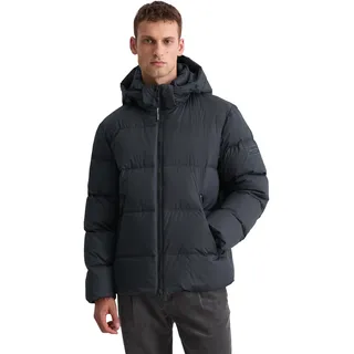 Marc OPolo Daunenjacke mit Kapuze mit 2-Wege-Zipper und abnehmbarer Kapuze, schwarz navy