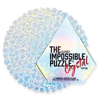 cm originals The Clearly Impossible Puzzle, schwieriges Puzzle für Erwachsene, klar, lustig, cool, das wohl schwierigste Puzzle, 100, 200, 500 oder 1000 Teile Crystal-Edition