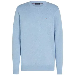 Tommy Hilfiger Essential Cotton mit Rundhalsausschnitt, blau Vessel Blue heather), S