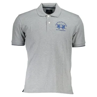 La Martina Herren-Kurzarm-Polo Grau - Grau
