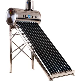 Solarkollektor - THUNDER - 100L druckloser Vakuumröhrenkollektor aus Edelstahl - KSB-100L - Warmwasserbereitung