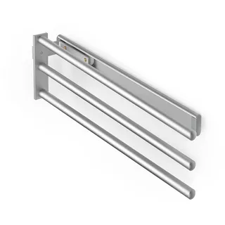 Emuca Ausziehbarer Handtuchhalter 3 Arme Aluminium Matt eloxiert