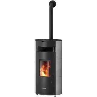 Justus Norta Stahl Schwarz/Abdeckplatte Speckstein