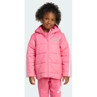 adidas Unisex Kinder Essentials 3 STRIPES PADDED JACKET, Pink Fusion/White, 4-5 Years