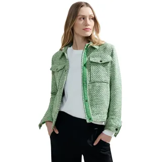 Cecil Damen B212114 Boucle Jacke, celery green, XXL