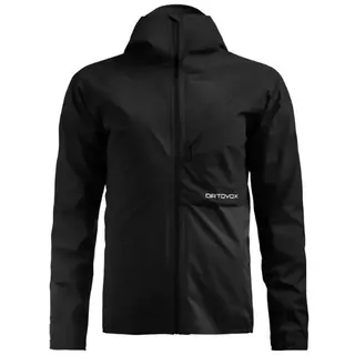 Ortovox Trace 2.5L Jacket – Damen Hardshelljacke - black raven - XL