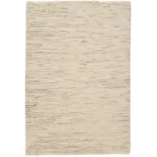 THEKO Wollteppich »Hadj Uni« rechteckig 25 mm Höhe echter Berber Teppich, reine Wolle, meliert, handgeknüpft, beige