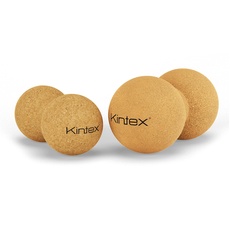 Kintex Faszien-Peanut aus Kork, 13,5 cm oder 16 cm, Duoball zur Selbstmassage, Eigenmassage, Faszienkugel mit umlaufender Rille für die Wirbelsäule (8 cm x 16 cm)