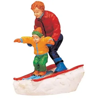 Lemax - Father and Son Skiing - Vater & Sohn Fahren Ski - Polyresin - Figuren & Zubehör für die eigene kleine Weihnachtswelt