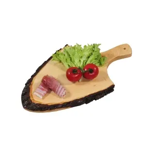 KESPER Rinden-Servierbretter, Naturbelassene Baumscheiben zum Servieren, Länge: ca. 30-35 cm