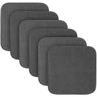Bestlivings Sitzkissen (6er Pack) Stuhlkissen mit Anti Rutsch Unterseite 38cm x 38cm - Öko-Tex Zertifiziert - Sitzauflage Uni, Stuhlpolster Stuhlauflage