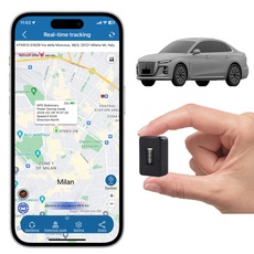TKMARS GPS Tracker Mini GPS Tracker Auto 15 Tage Standby-Zeit, 1500mah, 5 Sekunden Update, mit Kostenloser App, Stark Magnetisch Wasserdicht