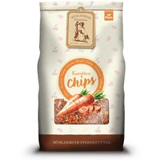 Mühldorfer Karotten Chips - 3,5 kg - aus 100% Karotten - reines Naturproduct ohne Zusatzstoffe - Upgrade individuelles Pferdenmüsli