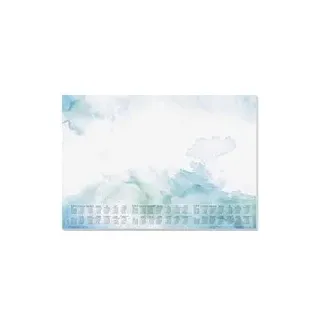 SIGEL Schreibtischunterlage DESIGN 206/2027/2028 blau/grün Papier 59,5 x 41,0 cm, 30 Blatt