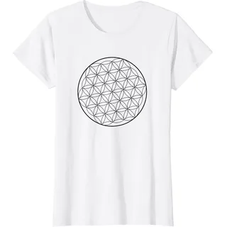 Lebensblume Heilige Geometrie Blume des Lebens Glücksbringer T-Shirt