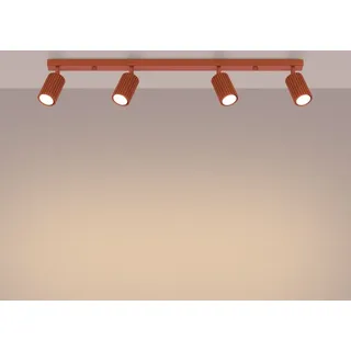 Sollux SL.1641 Plafond KARBON 4L roter Ocker