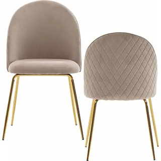 Wohnling Esszimmerstühle WL6.402 beige Stoff