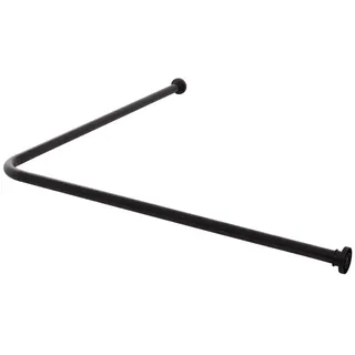 Sealskin Seallux Duschvorhangstange-Set Eck Schwarz