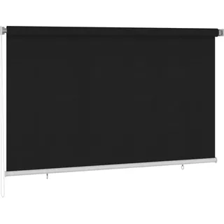 vidaXL Außenrollo 240x140 cm Schwarz - Schwarz