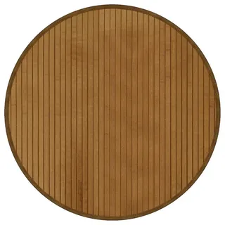 vidaXL Teppich Rund Braun 60 cm Bambus