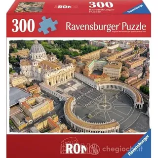 Ravensburger Puzzle 300 Teile, Petersplatz - Puzzles für Erwachsene ab 14 Jahren, 27 x 39 cm, Puzzles für Erwachsene in Italien, Sammlung Italienischer Klassiker, Geschenkideen