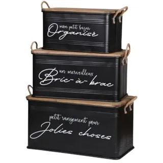 Urban living WÜRFEL TISSU HOCKER AUS BIEGSAMEM NOIR 37,5XH37,5CM