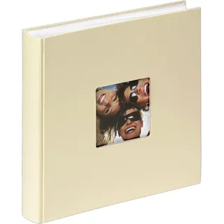 Walther design Fotoalbum creme 30 x 30 cm mit Cover-Ausstanzung, Fun FA-208-H