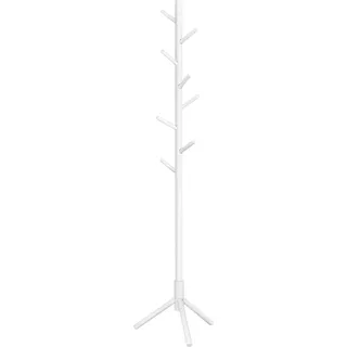Vasagle Kleiderständer Massivholz 47 cm x 47 cm x 175 cm Weiß