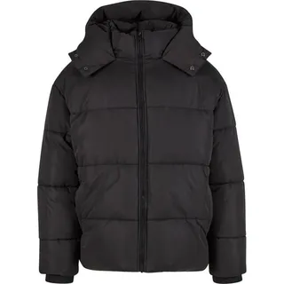 Urban Classics Winterjacke Herren Puffer Jacket With Flap Hood schwarz XXL - Schwarz