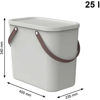 Rotho Albula Aufbewahrungsbox, Rechteckig, Kunststoff, Weiß,