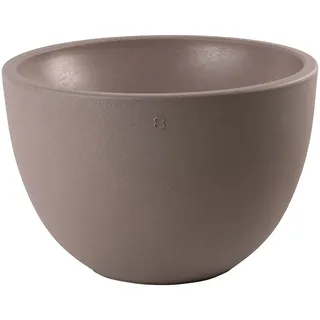 8 seasons Design LED Pflanzkübel 59 x 39cm, Shining Curvy Pot XM (Taupe) E27, warmweißes Licht – wetterfest – beleuchteter Blumentopf für außen (Garten, Terrasse, Balkon) und innen