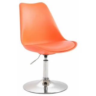CLP Drehstuhl Kunststoff orange , Orange , Metall , 48x76x57 cm , Büromöbel, Bürostühle, Drehstühle