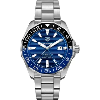 Tag Heuer Aquaracer Herrenuhr silber schwarz blau WAY201T.BA0927