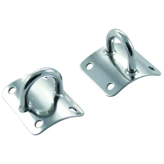Yacht Steel Mastplatte, gewölbt, A2, Bügel 6x20mm waagerecht,